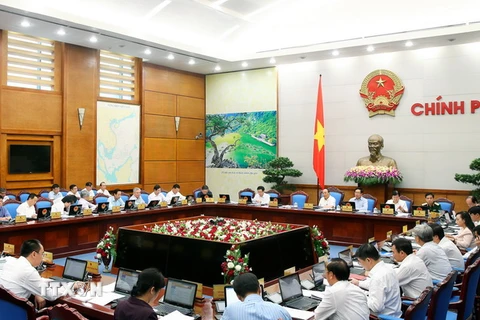 Thủ tướng Nguyễn Xuân Phúc chủ trì Phiên họp Chính phủ thường kỳ tháng 9/2016. (Ảnh: Thống Nhất/TTXVN)