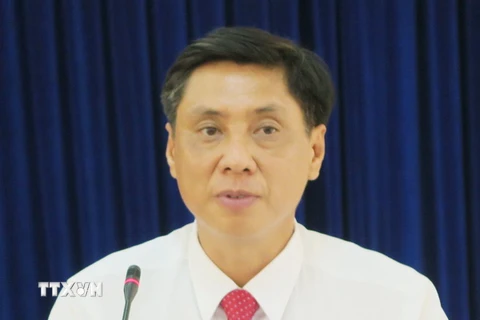 Ông Lê Đức Vinh - Chủ tịch Ủy ban Nhân dân tỉnh Khánh Hòa. (Ảnh: Tiên Minh/TTXVN)