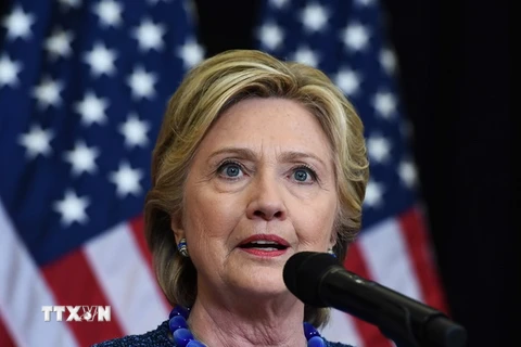 Ứng viên Tổng thống Mỹ Hillary Clinton. (Nguồn: AFP/TTXVN)