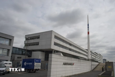 Trụ sở hãng Air France tại sân bay quốc tế Charles de Gaulle, Paris, Pháp ngày 27/7. (Nguồn: EPA/TTXVN)