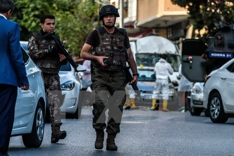 Nhân viên cảnh sát Thổ Nhĩ Kỳ. (Ảnh: AFP/TTXVN)