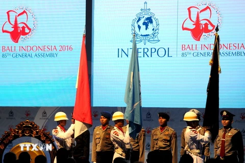 Cảnh sát Indonesia tại lễ khai mạc kỳ họp. (Nguồn: AFP/TTXVN)