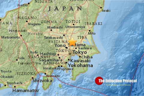 Động đất mạnh 5,3 độ Richter tại tỉnh Ibaraki của Nhật Bản