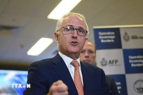 Thủ tướng Australia Malcolm Turnbull tại Canberra ngày 13/11. (Nguồn: EPA/TTXVN)