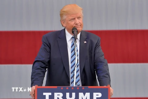 Tổng thống đắc cử Mỹ Donald Trump tại một sự kiện ở Greensboro, Bắc Carolina ngày 14/10. (Nguồn: AP/TTXVN)