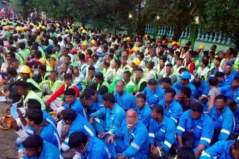 Gần 1.000 lao động bất hợp pháp bị bắt tại một công trường xây dựng ở bang Negri Sembilan, Malaysia (Nguồn: nst.com.my)