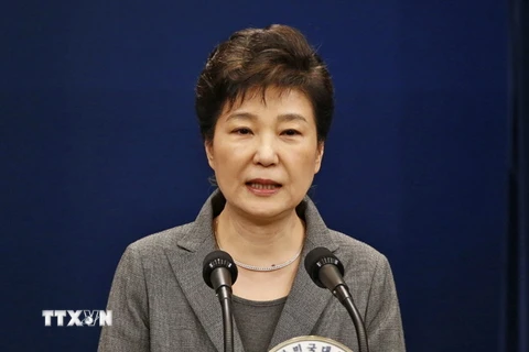 Tổng thống Hàn Quốc Park Geun Hye. (Nguồn: AP/TTXVN)