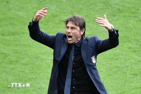 Huấn luyện viên Antonio Conte. (Nguồn: AFP/TTXVN)