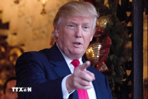 Tổng thống đắc cử Mỹ Donald Trump tại một sự kiện ở Palm Beach, bang Florida ngày 21/12. (Nguồn: AFP/TTXVN)