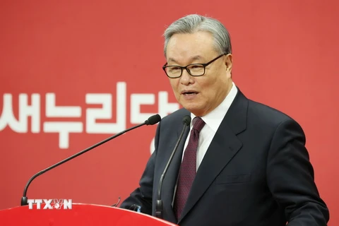 Nhà lãnh đạo mới của đảng Saenuri cầm quyền tại Hàn Quốc In Myung-jin. (Nguồn: EPA/TTXVN)