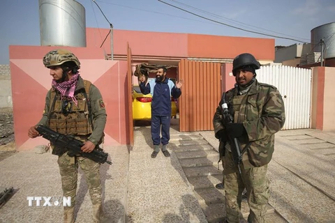 Lực lượng Iraq giành quyền kiểm soát Al-Intisar, phía đông của thành phố Mosul ngày 31/12. (Nguồn: AFP/TTXVN)