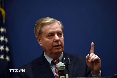 Nghị sỹ đảng Cộng hòa Lindsey Graham. (Nguồn: AFP/TTXVN)