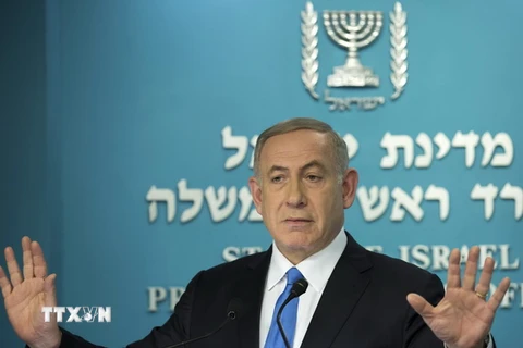Thủ tướng Israel Benjamin Netanyahu. (Nguồn: EPA/TTXVN)