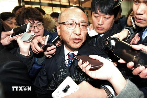 Người đứng đầu NPS Moon Hyung-pyo đã bị bắt giữ để phục vụ công tác điều tra. (Nguồn: EPA/TTXVN)