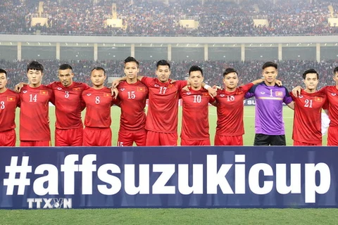 Đội tuyển Việt Nam tại AFF Suzuki Cup. (Ảnh: Quốc Khánh/TTXVN)