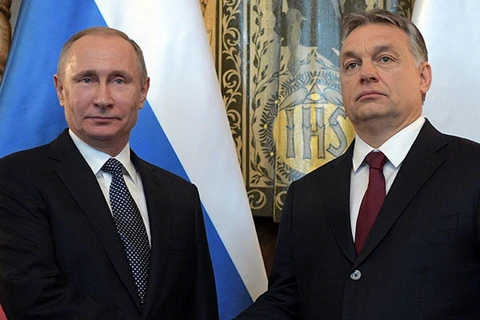 Tổng thống Nga Vladimir Putin và Thủ tướng Hungary Viktor Orbán. (Nguồn: Sputnik)