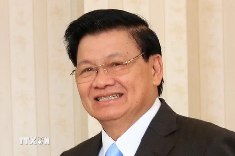 Thủ tướng Lào Thongloun Sisoulith. (Ảnh: Phạm Kiên/TTXVN)