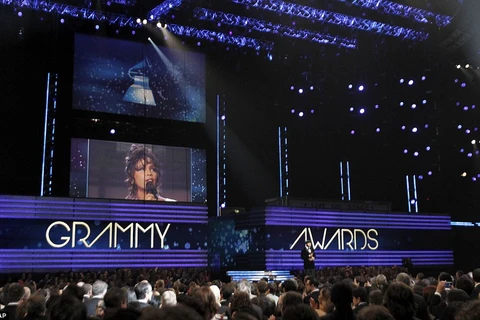 Lễ trao giải Grammy 2012 vinh danh Whitney Houston. (Nguồn: AP)