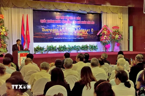 Quang cảnh lễ kỷ niệm 41 năm Quốc khánh nước CHDCND Lào. (Ảnh minh họa: Thế Anh/TTXVN)