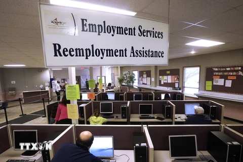 Bên trong văn phòng Bảo đảm việc làm Illinois ở thành phố Springfield, bang Illinois ngày 29/9. (Nguồn: AP/TTXVN)