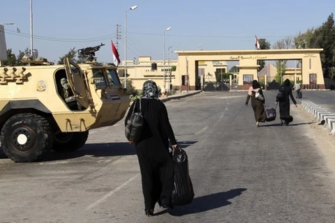 Cửa khẩu biên giới Rafah. (Nguồn: AP)