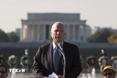 Ông John McCain trong một sự kiện ở Washington. (Nguồn: AP/TTXVN)