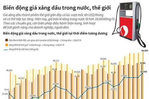 Giá xăng dầu trong nước và thế giới đang biến động mạnh