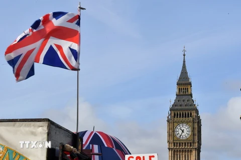 Khu vực tòa nhà Quốc hội Anh ở London ngày 6/3. (Nguồn: AFP/TTXVN)