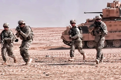 Lính Mỹ tập trận tại Kuwait. (Nguồn: SOFREP) 