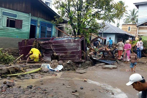 Lũ lụt tại Indonesia. (Nguồn: thejakartapost.com)