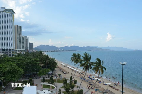 Bãi biển Nha Trang (Khánh Hòa). (Ảnh minh họa: Thanh Hà/TTXVN)