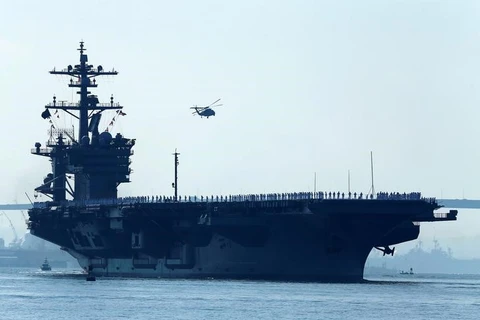 Tàu sân bay USS Carl Vinson. (Nguồn: Reuters)
