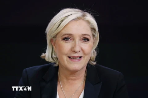 Ứng cử viên tranh cử Tổng thống Pháp Marine Le Pen. (Nguồn: AFP/TTXVN)