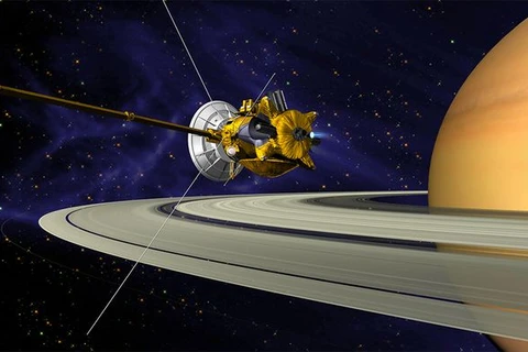 Hình vẽ mô tả hoạt động của Cassini xung quanh Sao Hỏa. (Nguồn: NASA)