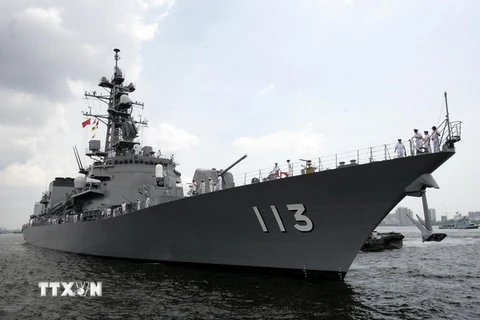 Tàu khu trục Sazanami của Nhật Bản. (Nguồn: AFP/TTXVN)