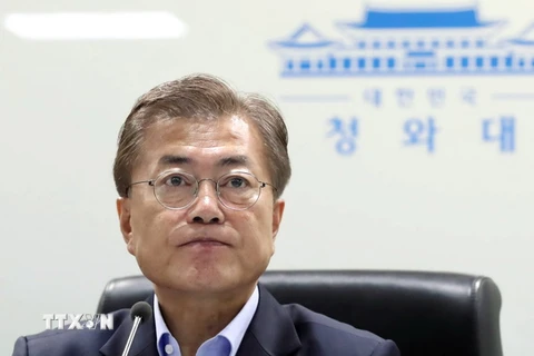  Tổng thống Hàn Quốc Moon Jae-in. (Nguồn: AFP/TTXVN)