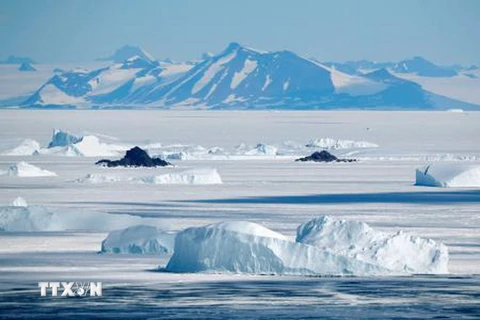 Băng tại lục địa Antarctica (Nam Cực) ngày 17/12/2016. (Nguồn: Kyodo/TTXVN)