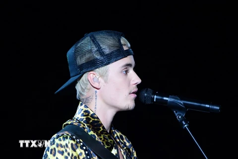 Siêu sao nhạc pop người Canada Justin Bieber. (Nguồn: AFP/TTXVN)