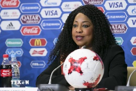 Tổng thư ký Liên đoàn bóng đá thế giới (FIFA) Fatma Samoura. (Nguồn: THX/TTXVN)