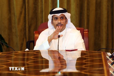 Ngoại trưởng Qatar Sheikh Mohammed bin Abdulrahman Al-Thani. (Nguồn: AFP/TTXVN)
