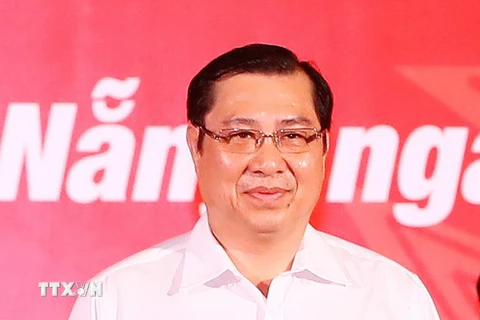 Chủ tịch Ủy ban nhân dân thành phố Đà Nẵng Huỳnh Đức Thơ. (Ảnh: Thống Nhất/TTXVN)