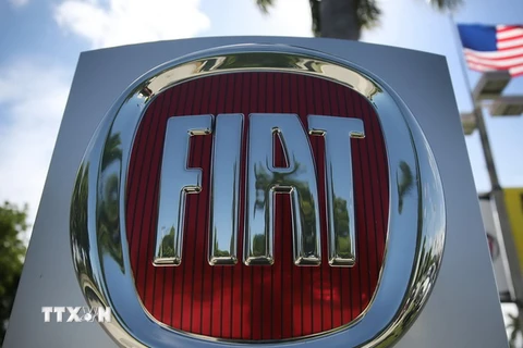 Biểu tượng của Hãng Fiat tại Miami, Florida ngày 23/5. (Nguồn: AFP/TTXVN)