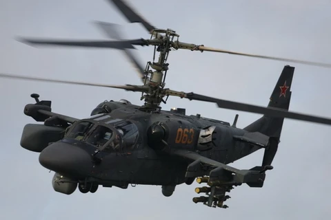 Trực thăng tấn công Ka-52 Alligator. (Nguồn: russianhelicopters.aero)