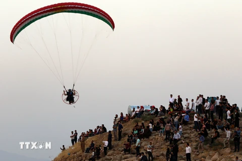 Quang cảnh khu tự trị người Kurd ở quận Raniya, cách thủ phủ Arbil 70km về phía đông ngày 25/8. (Nguồn: AFP/TTXVN)