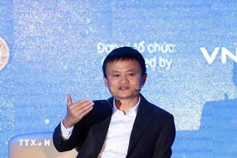 Tỷ phú Jack Ma. (Ảnh: Phạm Kiên/TTXVN)