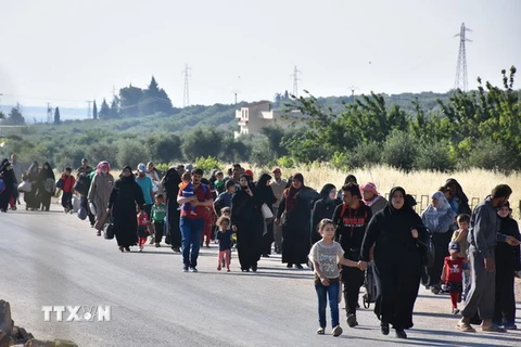  Người tị nạn Syria. (Nguồn: AFP/TTXVN)