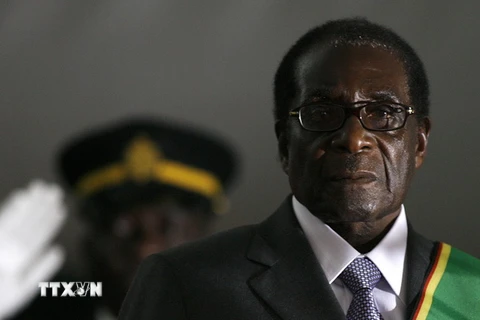 Tổng thống Zimbabwe Robert Mugabe tại Harare ngày 29/6/2008. (Nguồn: AFP/ TTXVN)