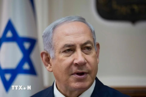 Thủ tướng Israel Benjamin Netanyahu chủ trì cuộc họp nội các ở Jerusalem ngày 7/11. (Nguồn: AFP/TTXVN)