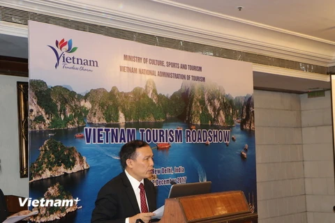 Phó Cục trưởng Tổng cục Du lịch Ngô Hoài Chung phát biểu. (Ảnh: Huy Bình/Vietnam+)