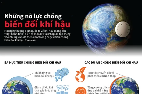 [Infographics] Những nỗ lực chống biến đổi khí hậu toàn cầu
